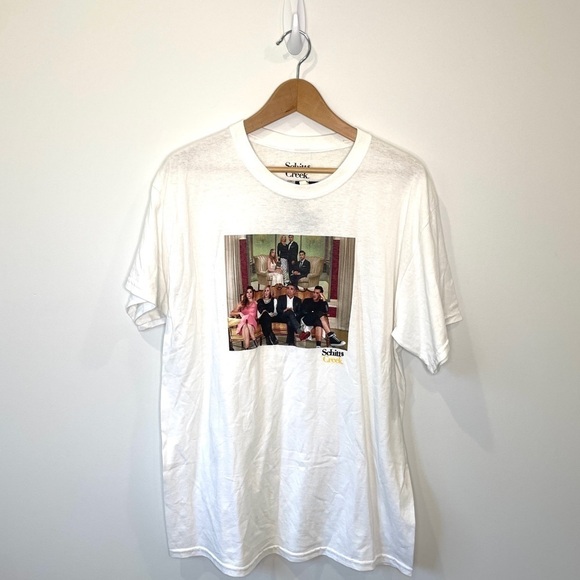 Schitts Creek White Crew T-Shirt - Picture 1 of 4